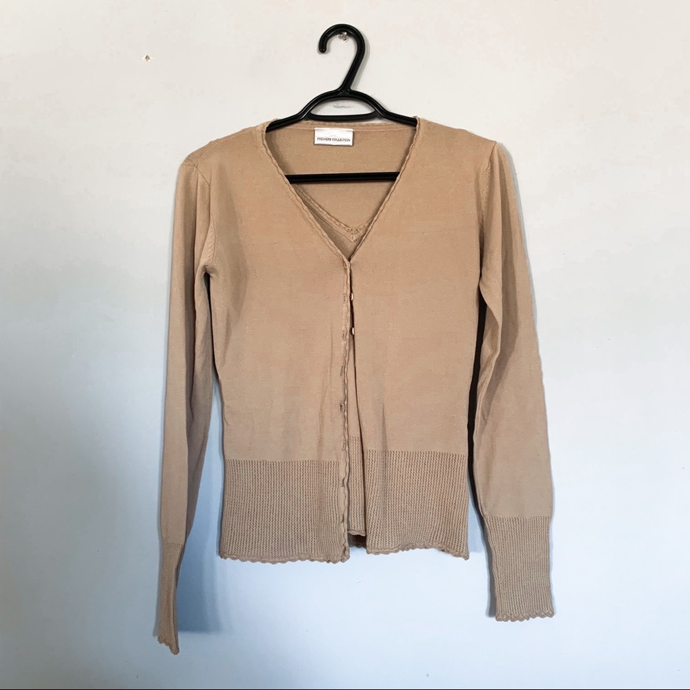 Premiere Collection • Vintage Tank Top & Cardigan Set